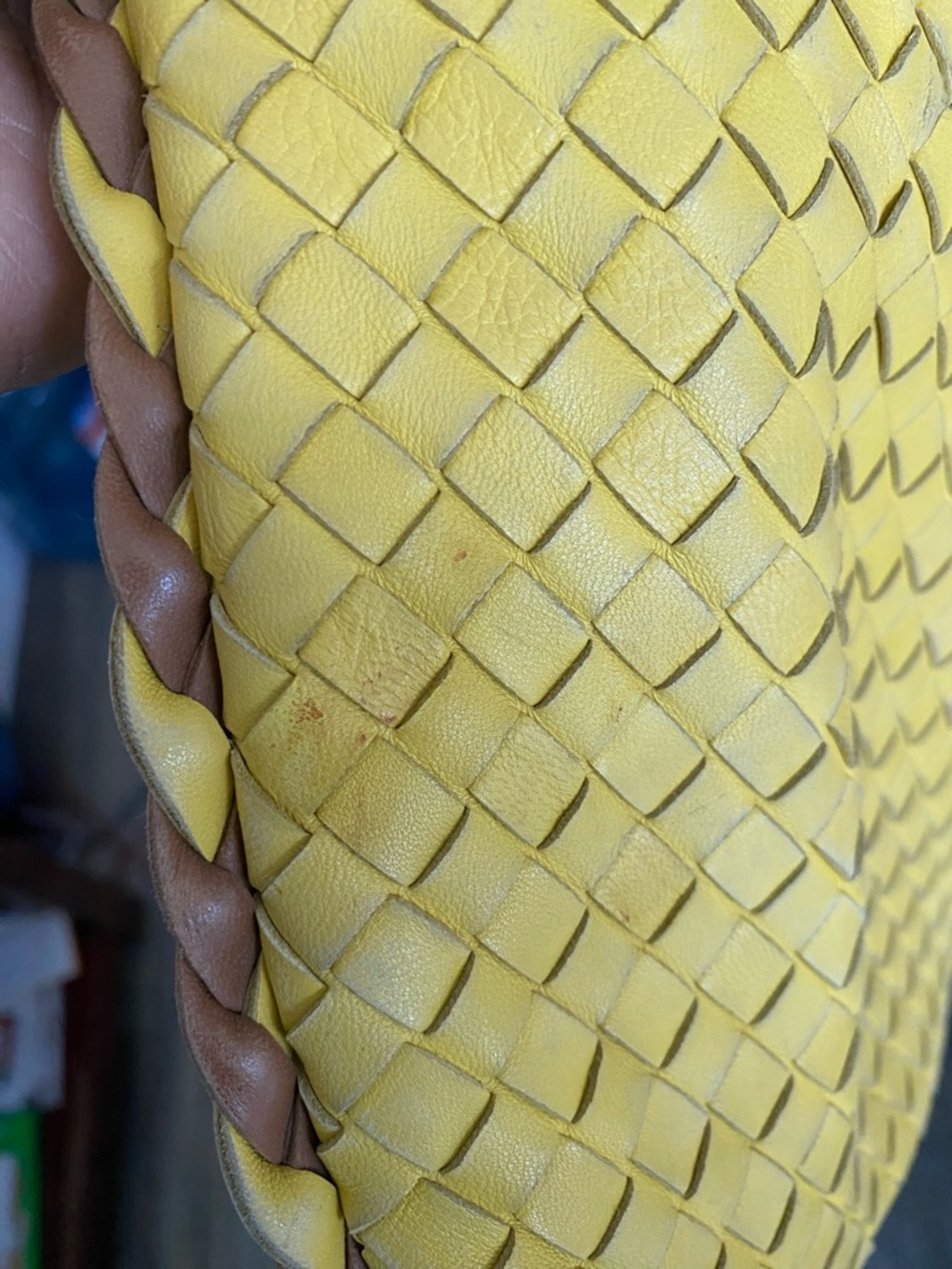 Bottega Veneta Yellow Woven Leather Hobo - Picture 11 of 12